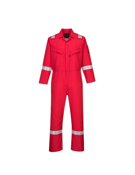 Combinaison Araflame Silver couleur : Rouge taille 40 - PORTWEST