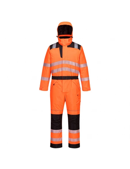Combinaison d'hiver PW3 haute visibilité couleur : Orange/Noir taille M - PORTWEST
