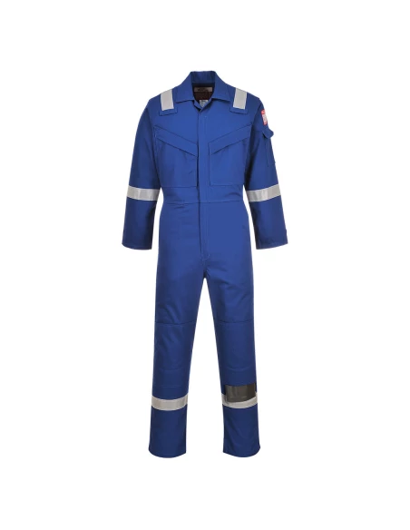 Combinaison Flamme Résistant et Antistatique 350g couleur : Bleu Royal taille XXL - PORTWEST