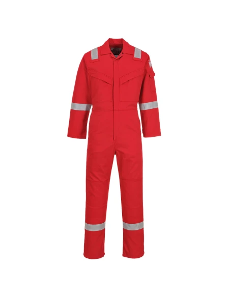 Combinaison Flamme Résistant et Antistatique 350g couleur : Rouge taille XXXL - PORTWEST