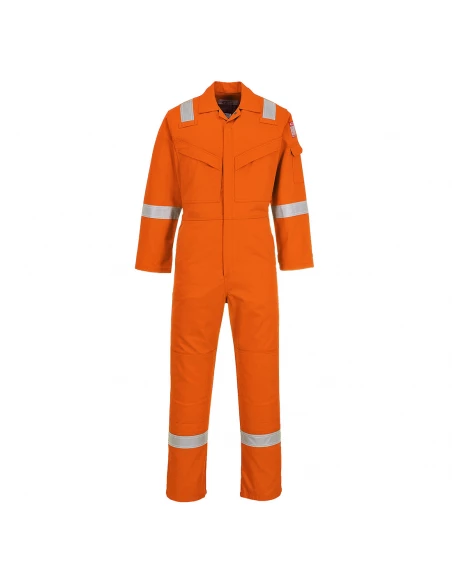 Combinaison Flamme Résistant et Antistatique 350g couleur : Tall de couleur Orange taille XL - PORTWEST