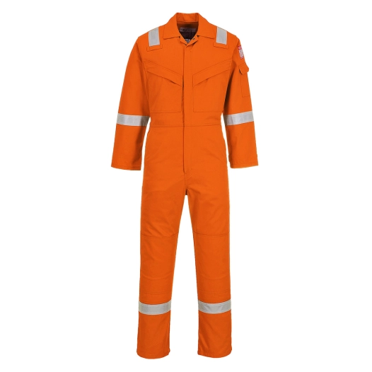 Combinaison Flamme Résistant et Antistatique 350g couleur : Tall de couleur Orange taille XXL - PORTWEST