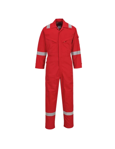 Combinaison FR Legère Antistatique 280g couleur : Rouge taille S - PORTWEST