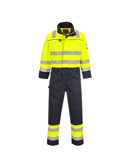 Combinaison Haute-Visibilité Multi-risques couleur : Jaune/Marine taille XXXL - PORTWEST
