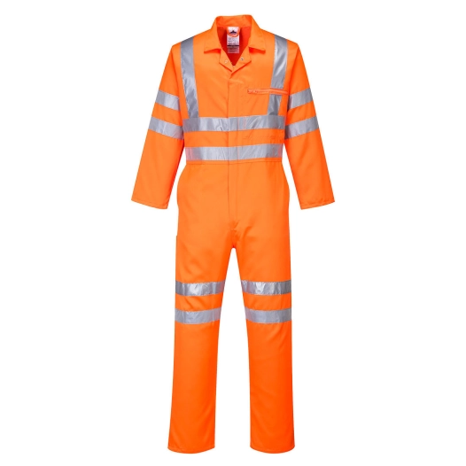 Combinaison Hi-Vis Poly-coton RIS couleur : Orange taille XXL - PORTWEST