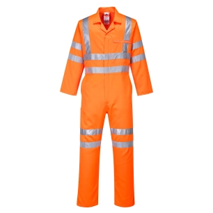 Combinaison Hi-Vis Poly-coton RIS couleur : Tall de couleur Orange taille XXXL - PORTWEST