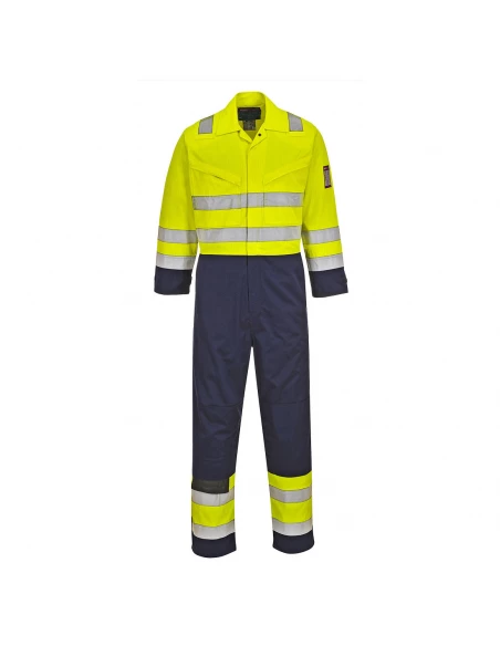 Combinaison HV MODAFLAME couleur : Jaune/Marine Tal taille M - PORTWEST