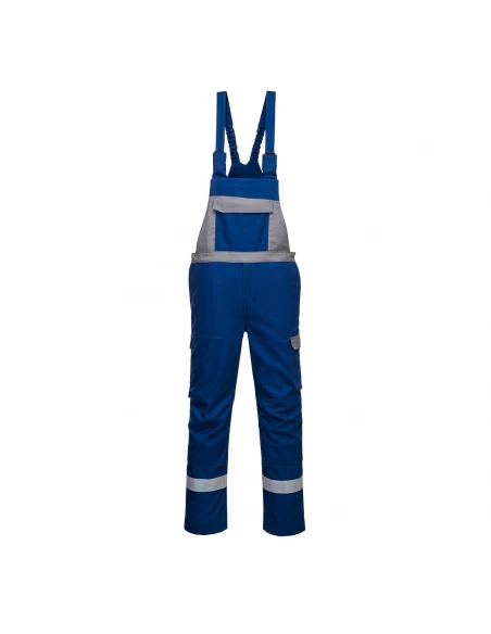 Cotte à Bretelles Bizflame Ultra Bicolore couleur : Bleu Royal taille S - PORTWEST