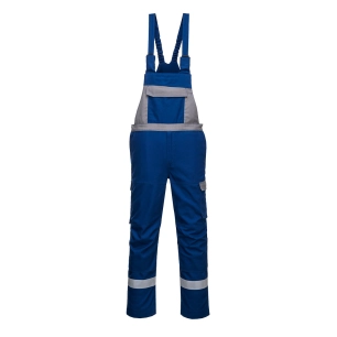Cotte à Bretelles Bizflame Ultra Bicolore couleur : Bleu Royal taille XL - PORTWEST