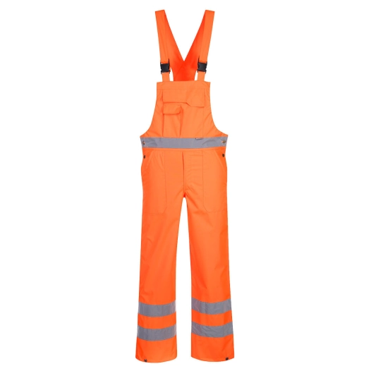Cotte à bretelles Hi-Vis non doublée couleur : Orange taille XXL - PORTWEST