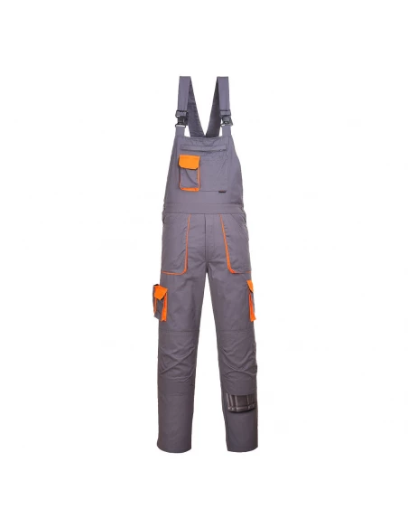 Cotte à bretelles Portwest Texo Contrast couleur : Gris taille 4XL - PORTWEST