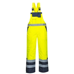Cotte bicolore matelassée couleur : Jaune taille XXXL - PORTWEST