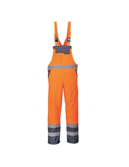 Cotte Contrast non-doublée couleur : Orange/Marine taille M - PORTWEST