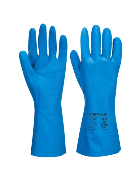 Gant Nitrile Contact Alimentaire couleur : Bleu taille XXL - PORTWEST