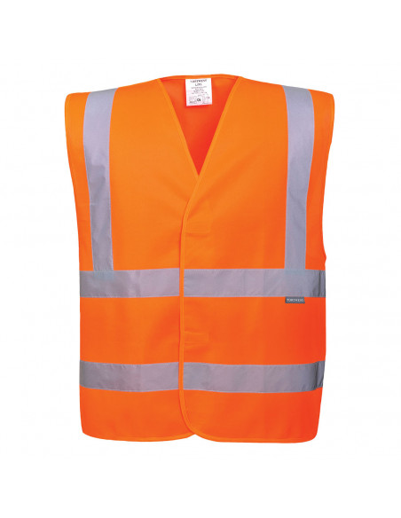 Gilet Hi-Vis Baudrier & Double Ceinture couleur : Orange taille 4X/5X - PORTWEST