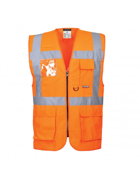 Gilet Hi-Vis Executive - Berlin couleur : Orange taille 5XL - PORTWEST