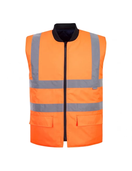Gilet HV Réversible couleur : Orange taille 4XL - PORTWEST