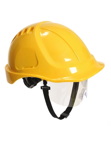 Casque à visiere Endurance Plus visor couleur : Jaune taille - PORTWEST