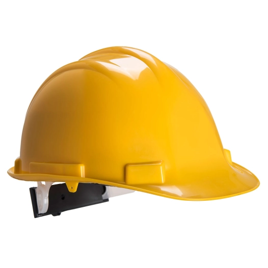 Casque de sécurité Expertbase à crémaillère couleur : Jaune taille - PORTWEST