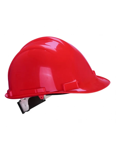 Casque de sécurité Expertbase à crémaillère couleur : Rouge taille - PORTWEST