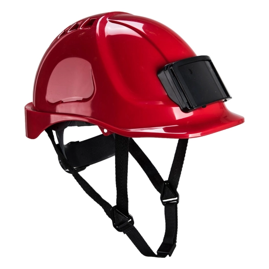 Casque Endurance avec porte-badge couleur : Rouge taille - PORTWEST
