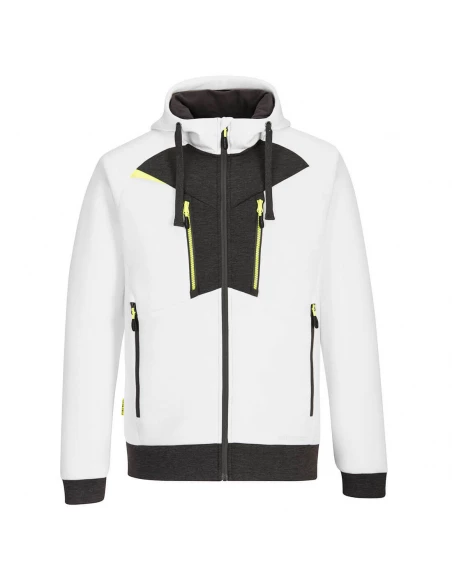 Sweat à capuche zippé DX4 couleur : Blanc taille S - PORTWEST