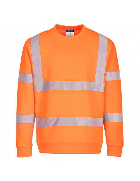 Sweat shirt Eco Haute Visibilité couleur : Orange taille L - PORTWEST