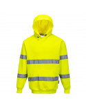 Sweatshirt Haute Visibilité à capuche couleur : Jaune taille 4XL - PORTWEST