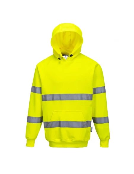 Sweatshirt Haute Visibilité à capuche couleur : Jaune taille 4XL - PORTWEST