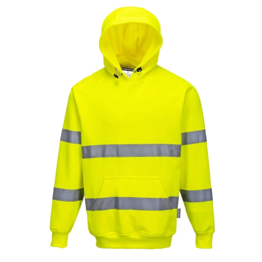 Sweatshirt Haute Visibilité à capuche couleur : Jaune taille XL - PORTWEST