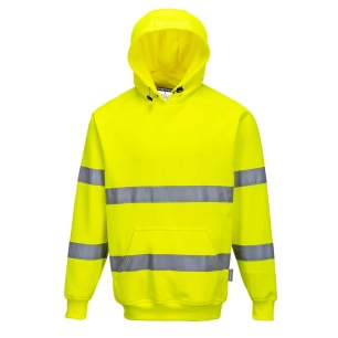 Sweatshirt Haute Visibilité à capuche couleur : Jaune taille XL - PORTWEST