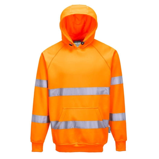 Sweatshirt Haute Visibilité à capuche couleur : Orange taille S - PORTWEST