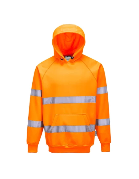 Sweatshirt Haute Visibilité à capuche couleur : Orange taille S - PORTWEST
