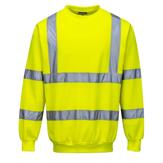 Sweatshirt Haute Visibilité couleur : Jaune taille XL - PORTWEST