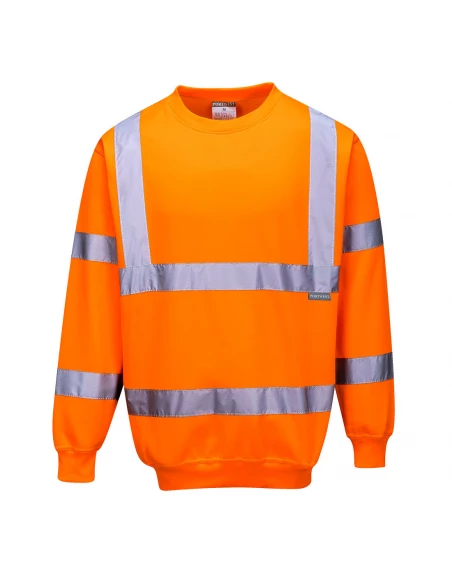 Sweatshirt Haute Visibilité couleur : Orange taille L - PORTWEST