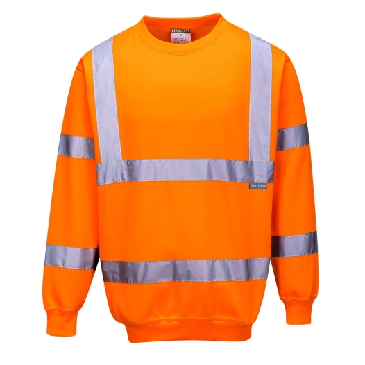 Sweatshirt Haute Visibilité couleur : Orange taille XL - PORTWEST
