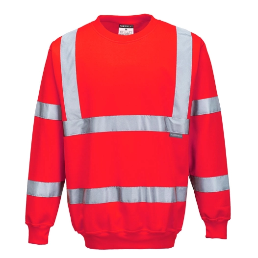 Sweatshirt Haute Visibilité couleur : Rouge taille S - PORTWEST