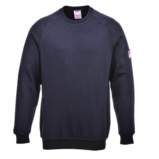 Sweatshirt manches longues retardateur de flamme & Antistatique couleur : Marine taille XS - PORTWEST