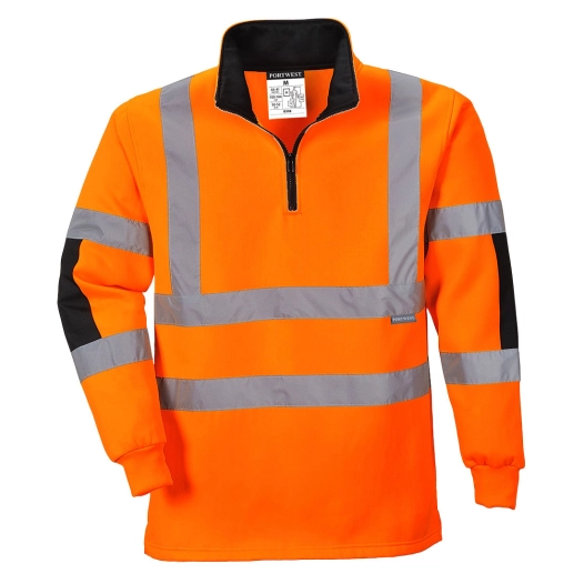 Sweatshirt Rugby Xenon couleur : Orange taille XL - PORTWEST