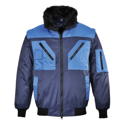 Blouson pilote bicolore couleur : Marine taille 5XL - PORTWEST