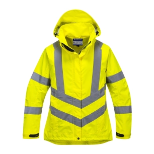 Parka femme Hi-Vis respirante couleur : Jaune taille M - PORTWEST