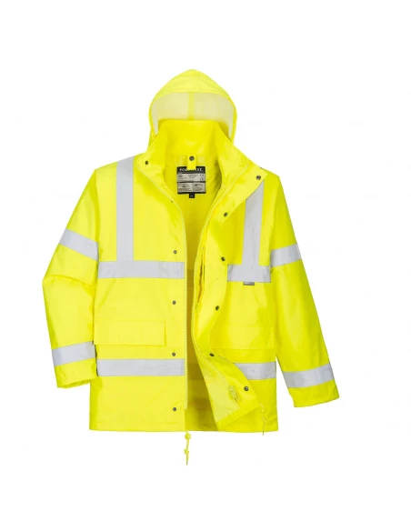 Parka Hi-Vis 4-en-1 couleur : Jaune taille XXXL - PORTWEST