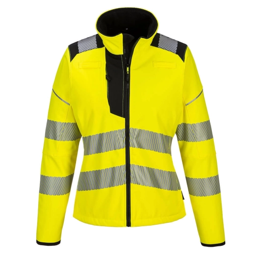 Softshell PW3 haute visibilité pour femmes couleur : Jaune/Noir taille S - PORTWEST