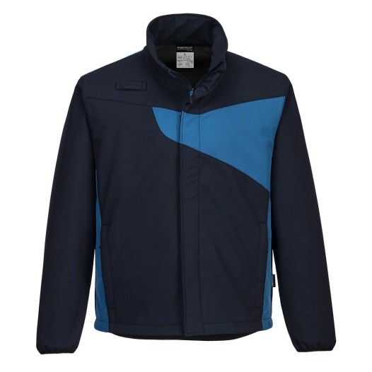Veste Softshell PW2 (2 couches) couleur : Marine/Royal taille M - PORTWEST