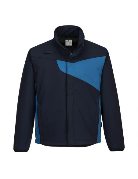 Veste Softshell PW2 (2 couches) couleur : Marine/Royal taille XXXL - PORTWEST