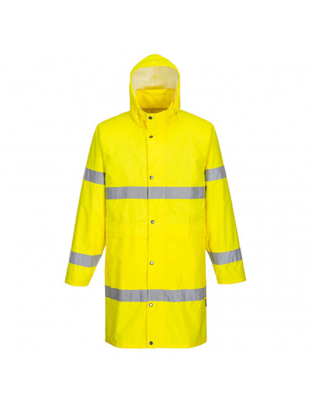 Manteau de pluie Hivis 100cm couleur : Jaune taille M - PORTWEST