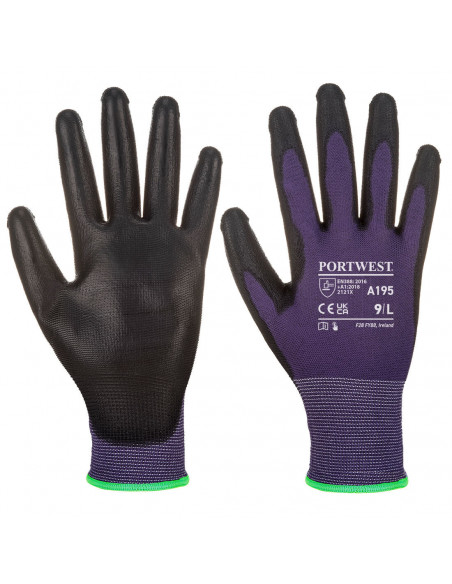 Gant PU Tactile couleur : Violet/Noir taille XXL - PORTWEST