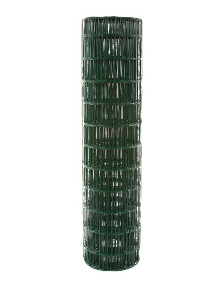 Grillage residentiel plastifie vert maille soudée 100 x 50 mm Hauteur 1,50m x 25m - FILIAC