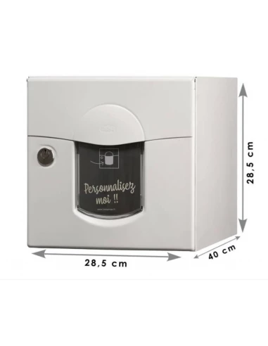 Boite aux lettres solea 1 porte blanc mat - RENZ