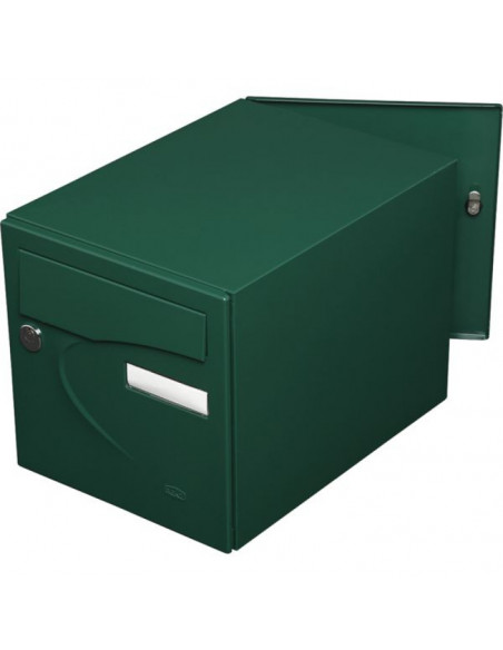 Boîte aux lettres PRÉFÉRENCE Verte Double porte, haute sécurité - renz